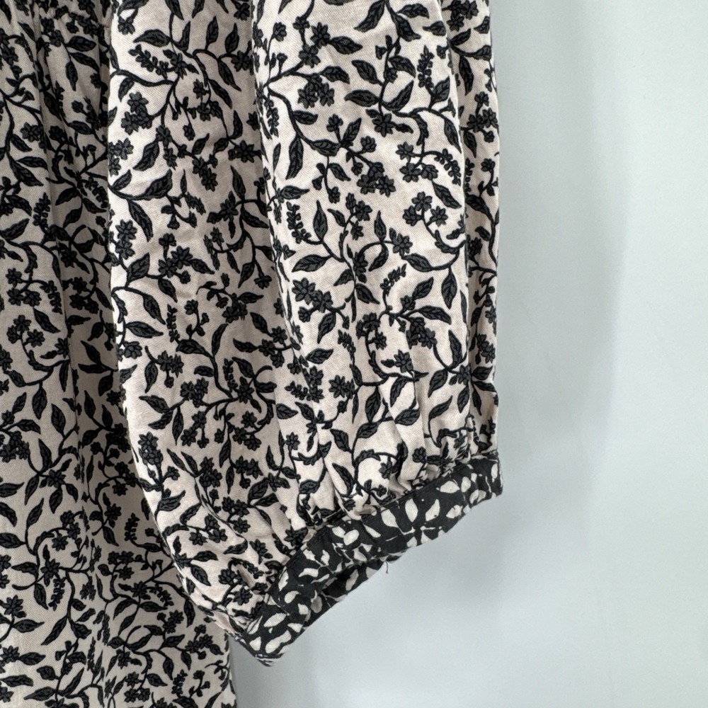 FAHERTY Phoebe Floral Block Print Maxi Dress Size XL Hippie Boho Floral Ruffle - Picture 4 of 11